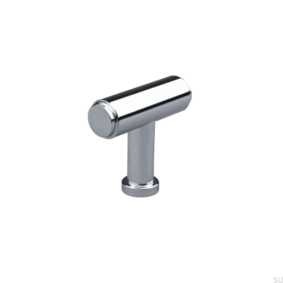 T-Bar Salo Metal Furniture Knob Polished Chrome
