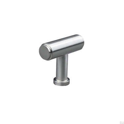 T-Bar Salo Metal Furniture Knob Brushed Silver