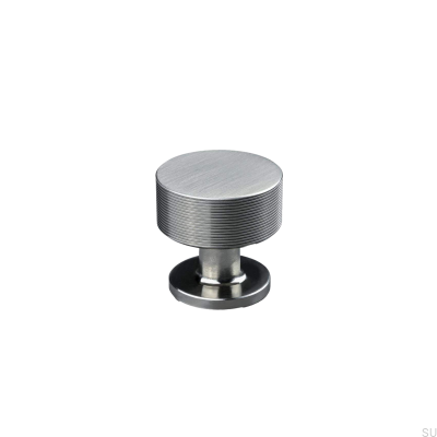 Sassari Stripe 30 Brushed Silver furniture knob