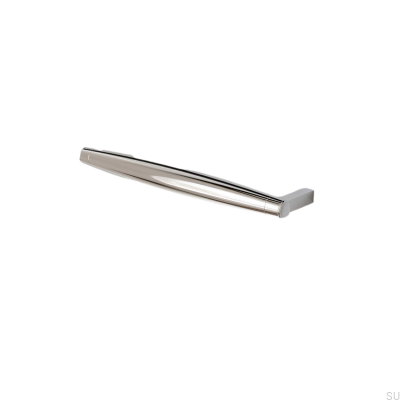 Hjo 192 oblong furniture handle, polished chrome