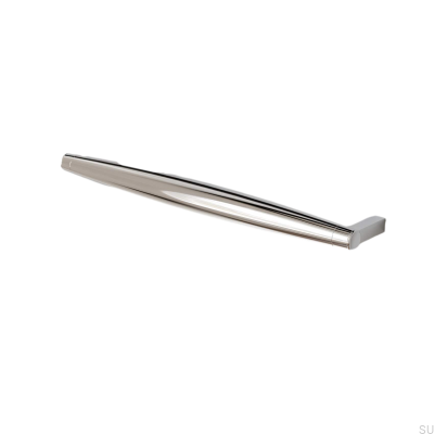 Hjo 256 oblong furniture handle, polished chrome
