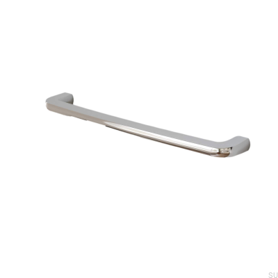 Visby 256 oblong furniture handle, polished chrome