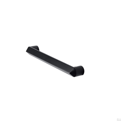 Lysekil 192 oblong furniture handle, metal, matt black