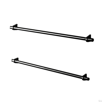 Marstrand 420 oblong furniture handle, metal, matt black