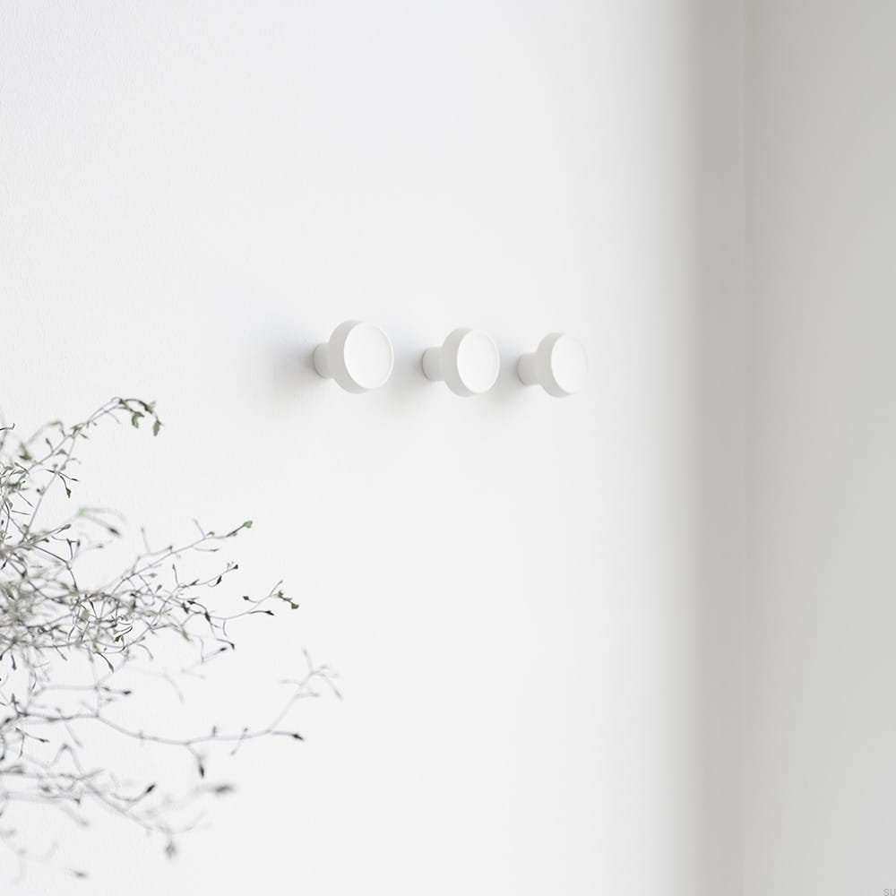 590063-21--Wieszak ścienny Caligola Metalowy Biały