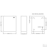 602631 Kosz na śmieci łazienkowy ścienny Stay 23L Stalowy Szczotkowany