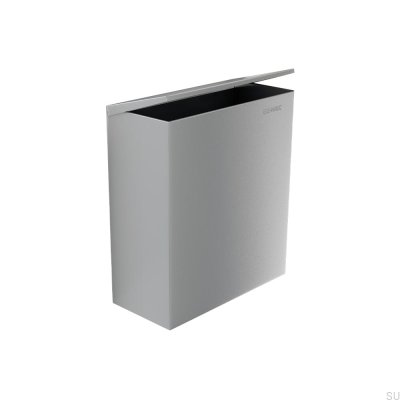 Stay wall-mounted hygiene waste bin, brushed steel
