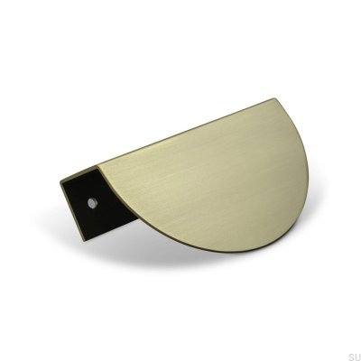 Catania 100 gold brushed edge furniture handle