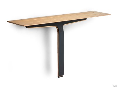 Bathroom shelf with squeegee for glass and shower cabins 7013 Copper PVD coating