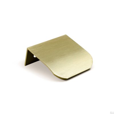 Poppi 40 brushed gold edge furniture handle