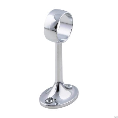 Rosette for wardrobe bars 1558Ö 25 Polished chrome