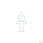 U.21.1.W--Gałka-meblowa-z-podkładką-srebrną-Pola-Mosiężna-Biała-Szczotkowana-Polerowana-Open&Hide-Skandynawskie-Uchwyty_3