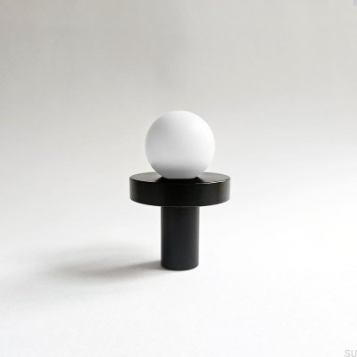  Pola White Brass Furniture Knob with Black Washer