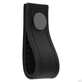 Loop Avio Leather furniture knob Black and Gray