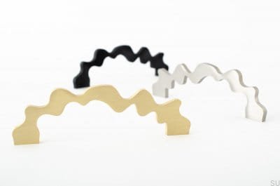 Sound 128 oblong furniture handle, brushed steel