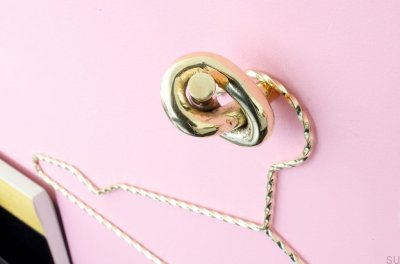 Knot 50 furniture knob, polished brass, unvarnished