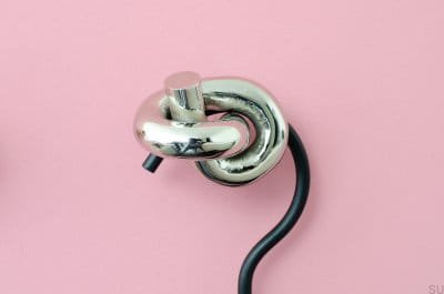 Furniture knob Knot 50 Polished Nickel