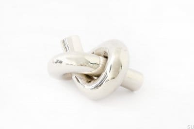 Furniture knob Knot 50 Polished Nickel