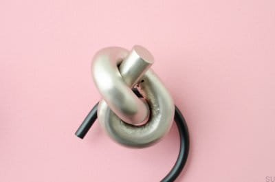 Furniture knob Knot 50 Brushed Nickel