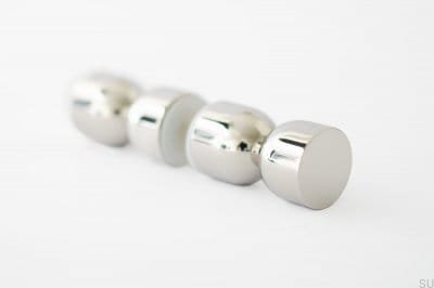 Kokeshi 1832 double-sided furniture knob, polished brass steel