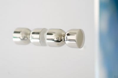 Kokeshi 1832 double-sided furniture knob, polished brass steel