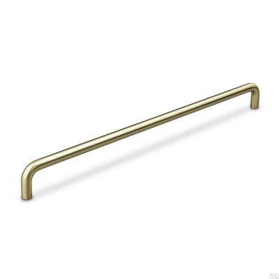 Barga 320 brushed gold oblong furniture handle