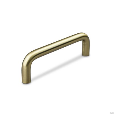 Barga 96 Brushed Gold Elongated Furniture Handle