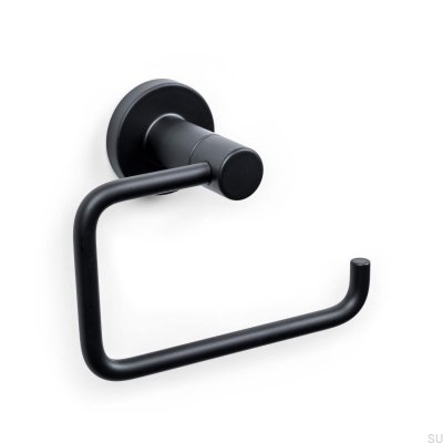 Toulon metal toilet paper holder, matt black