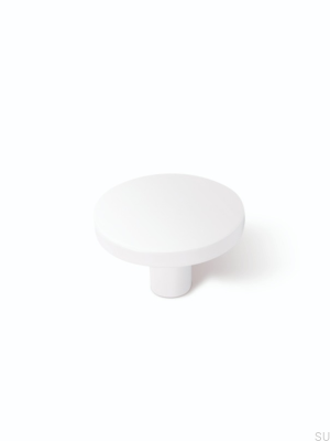 Como furniture knob in metal, white