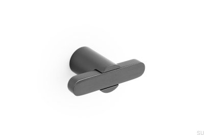 T-Bar Fusion Black Titanium Furniture Knob