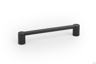 Fusion 160 Black Titanium Elongated Furniture Handle