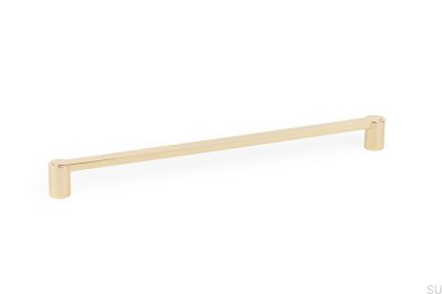 Fusion 320 oblong furniture handle, polished gold