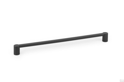 Fusion 320 Black Titanium Elongated Furniture Handle