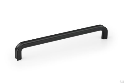 Lipp 192 oblong furniture handle, metal, matt black