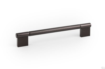 Point 192 elongated furniture handle Aluminum Black Titanium