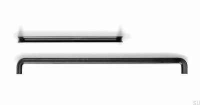 Lipp 192 oblong furniture handle, metal, matt black