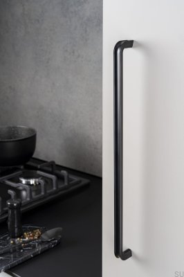 Lipp 320 oblong furniture handle, metal, matt black