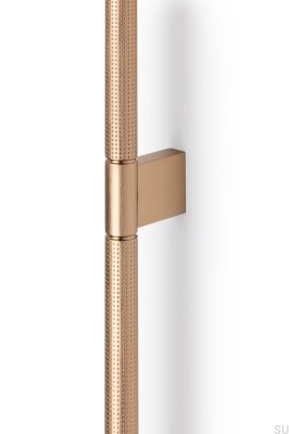 Point 960 oblong furniture handle, brushed gold and cava