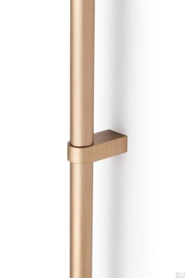 Nobb 1056 elongated furniture handle, brushed gold