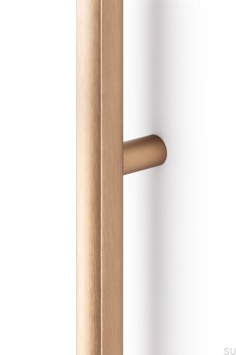 Moon Big 1056 Brushed Gold Cava Elongated Furniture Handle