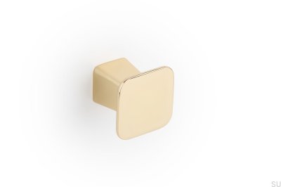 Prism Gold Polished Furniture Knob