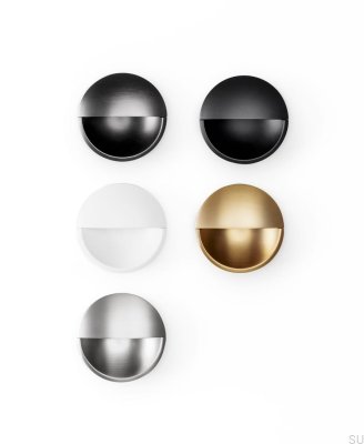 Lidd 48 recessed furniture handle, metal, matt white