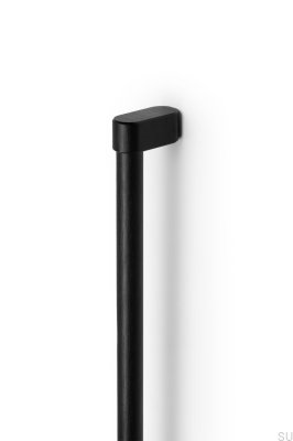  Longitudinal furniture handle Linkk 1056 Aluminum Black Brushed