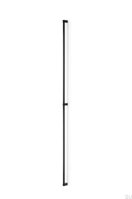  Longitudinal furniture handle Linkk 1056 Aluminum Black Brushed