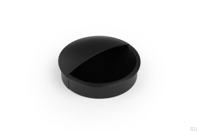 Lidd 48 recessed furniture handle, metal, matt black