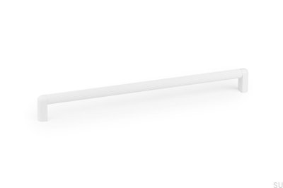 Oblong furniture handle Riss Mini 320 Aluminum Matt White