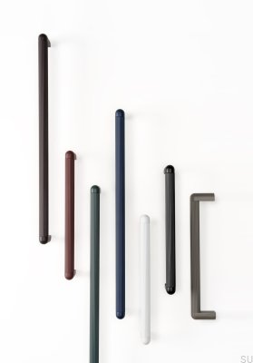 Oblong furniture handle Riss Mini 320 Aluminum Matt White