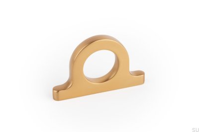 Omega 32 Gold Brushed Cava Furniture Knob