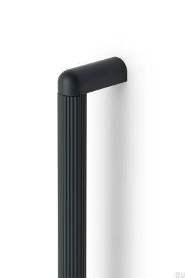 Riss Big 480 oblong furniture handle, Aluminum Green