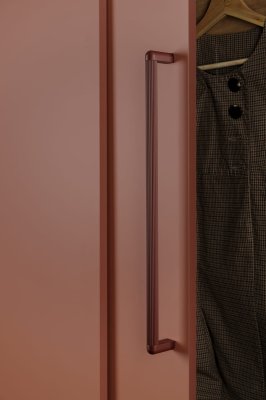 Riss Big 480 oblong furniture handle Aluminum Red